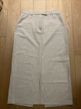 Abercrombie & Fitch Beige Maxi Pencil Skirt